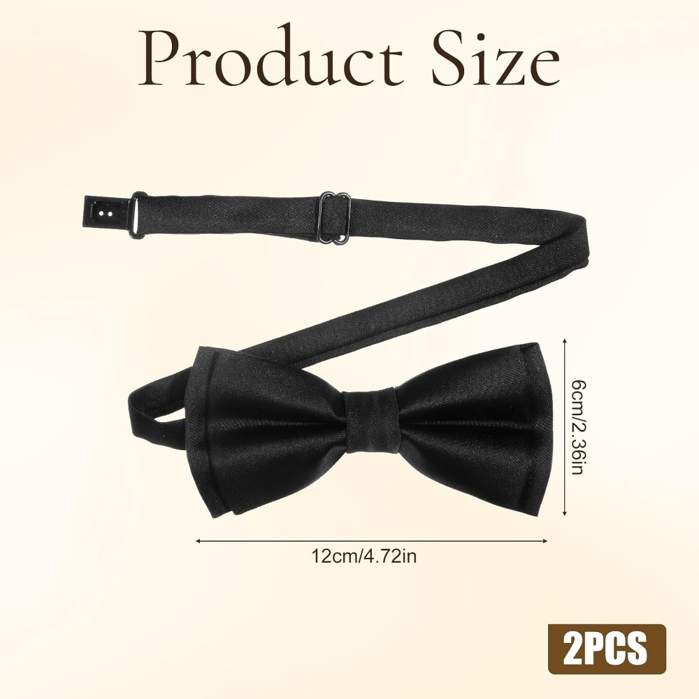 Men's Bow Ties, 2-Pack Solid C - Event & Party Supply Photos review and price