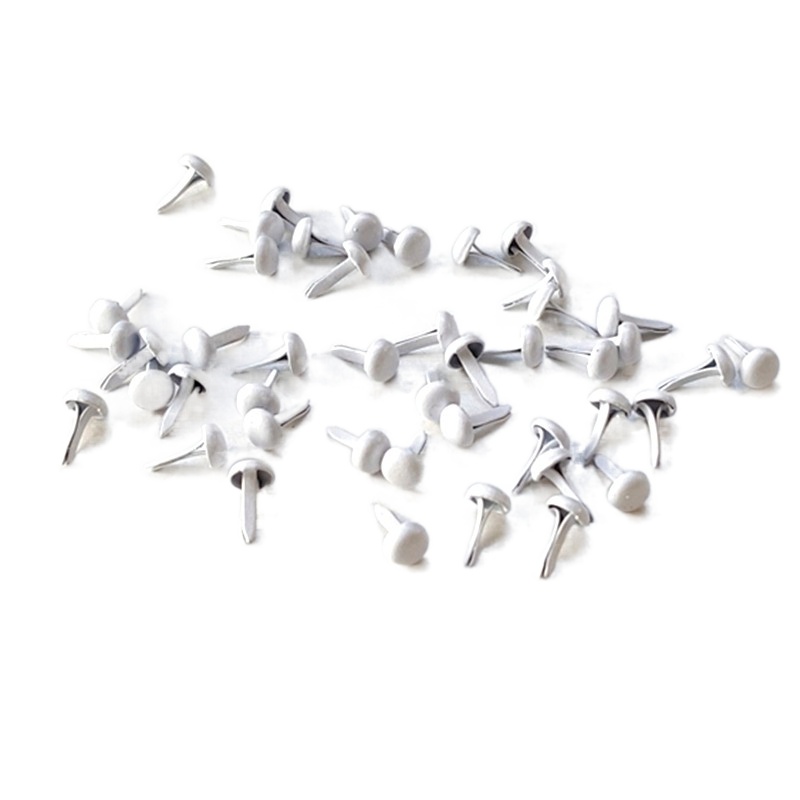 500pcs 4.5mm White  Metal Brad - Papercraft Supply Invitation review and price